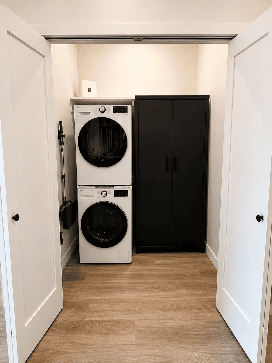 In-unit washer and dryer at The Waterline Okoboji