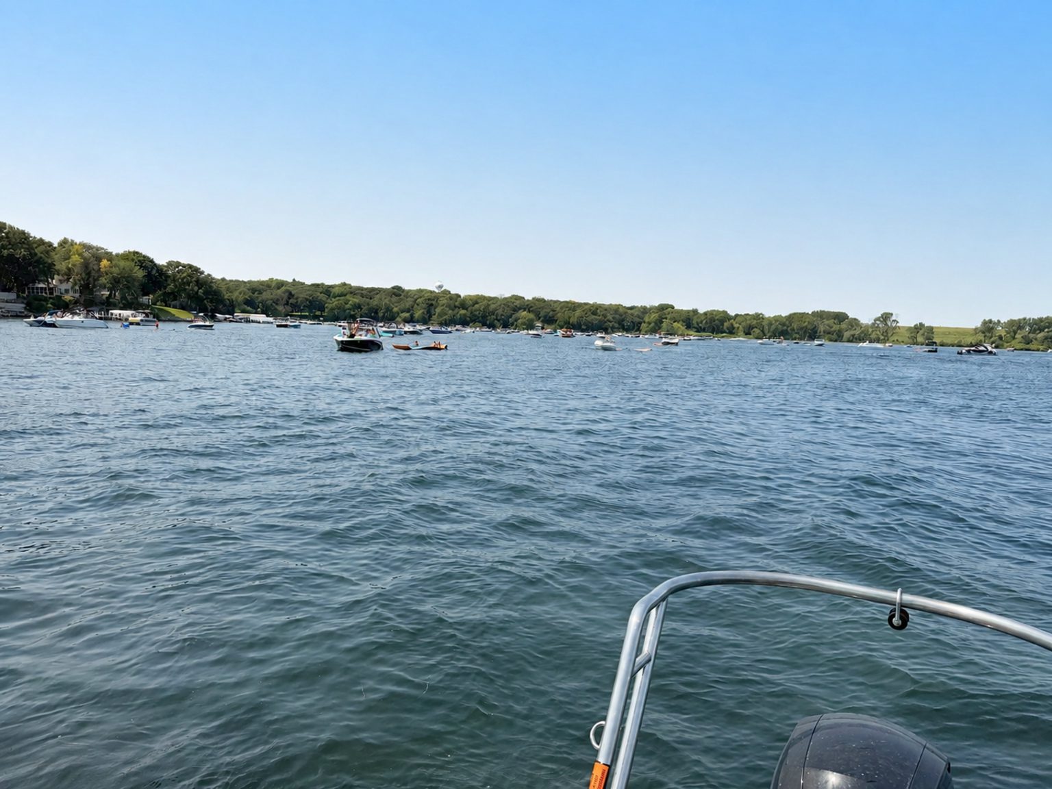 Guests enjoying the water near The Waterline Okoboji